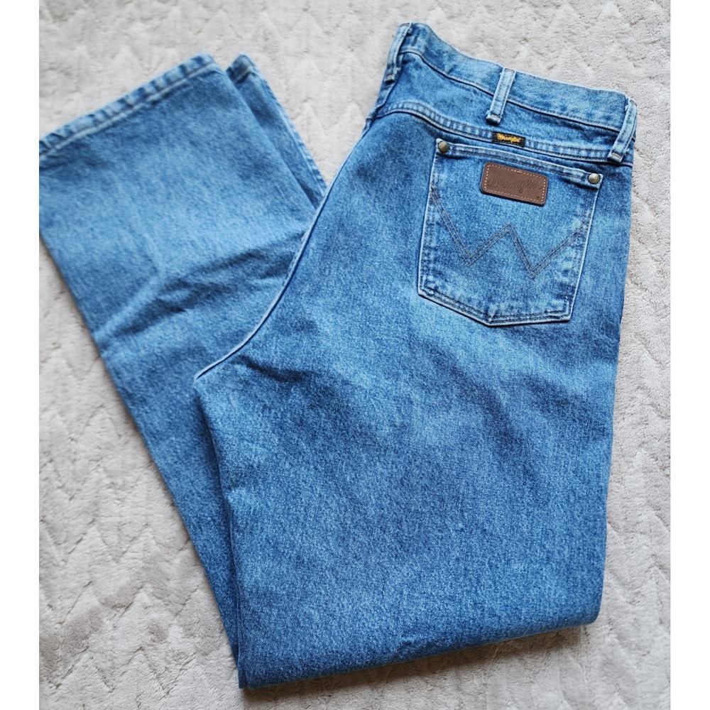 Wrangler Original Cowboy Cut 47MWZ Medium Wash Jeans Mens 40x32 Blue